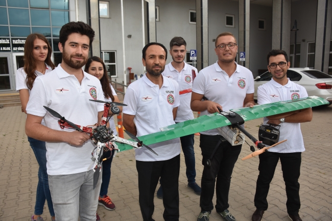 Üniversite öğrencilerinden yerli İHA